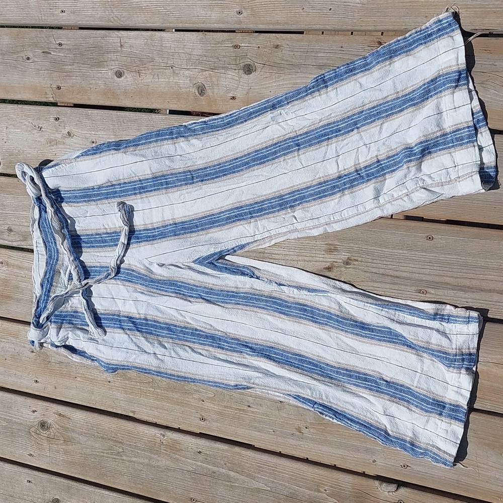 Linen blend pants